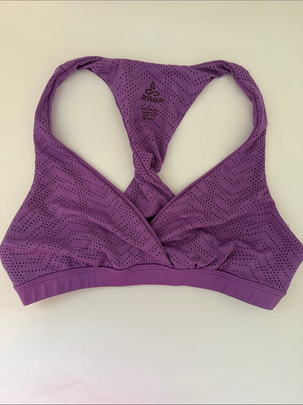 prAna Sophia Yoga Sports Bra Bralette Purple Large